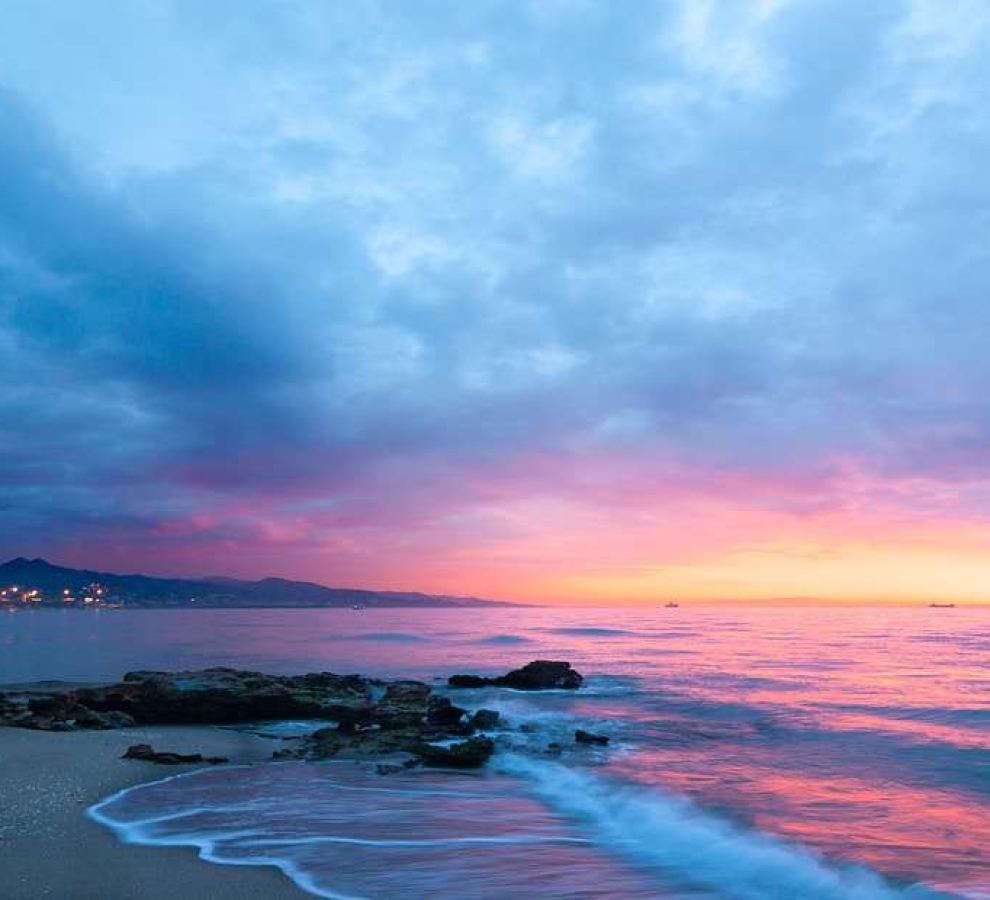 a beautiful sunset beach photograph